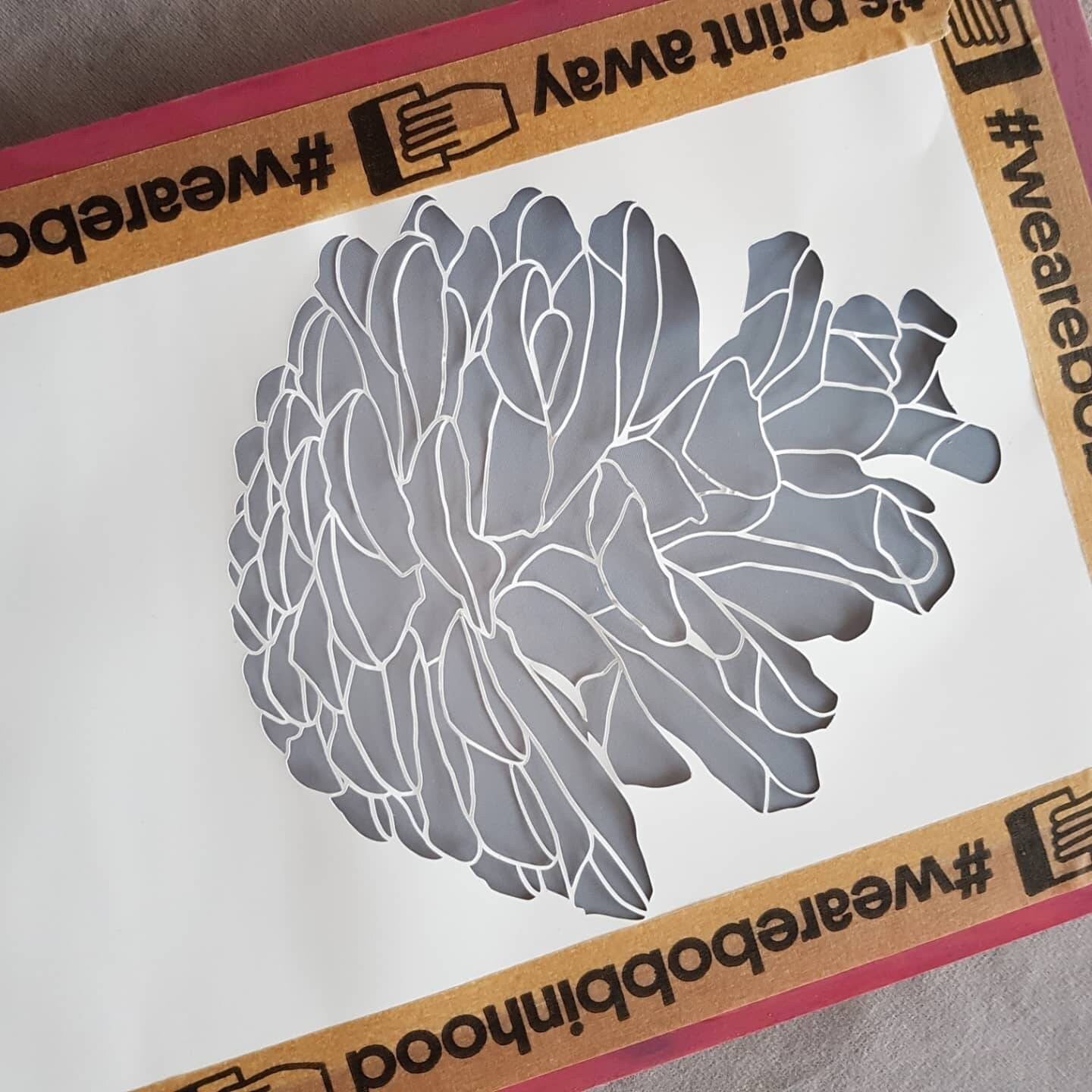 Pine Cone Stencil File