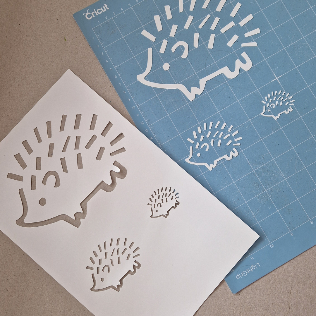 Hedgehog Stencil & Cut File