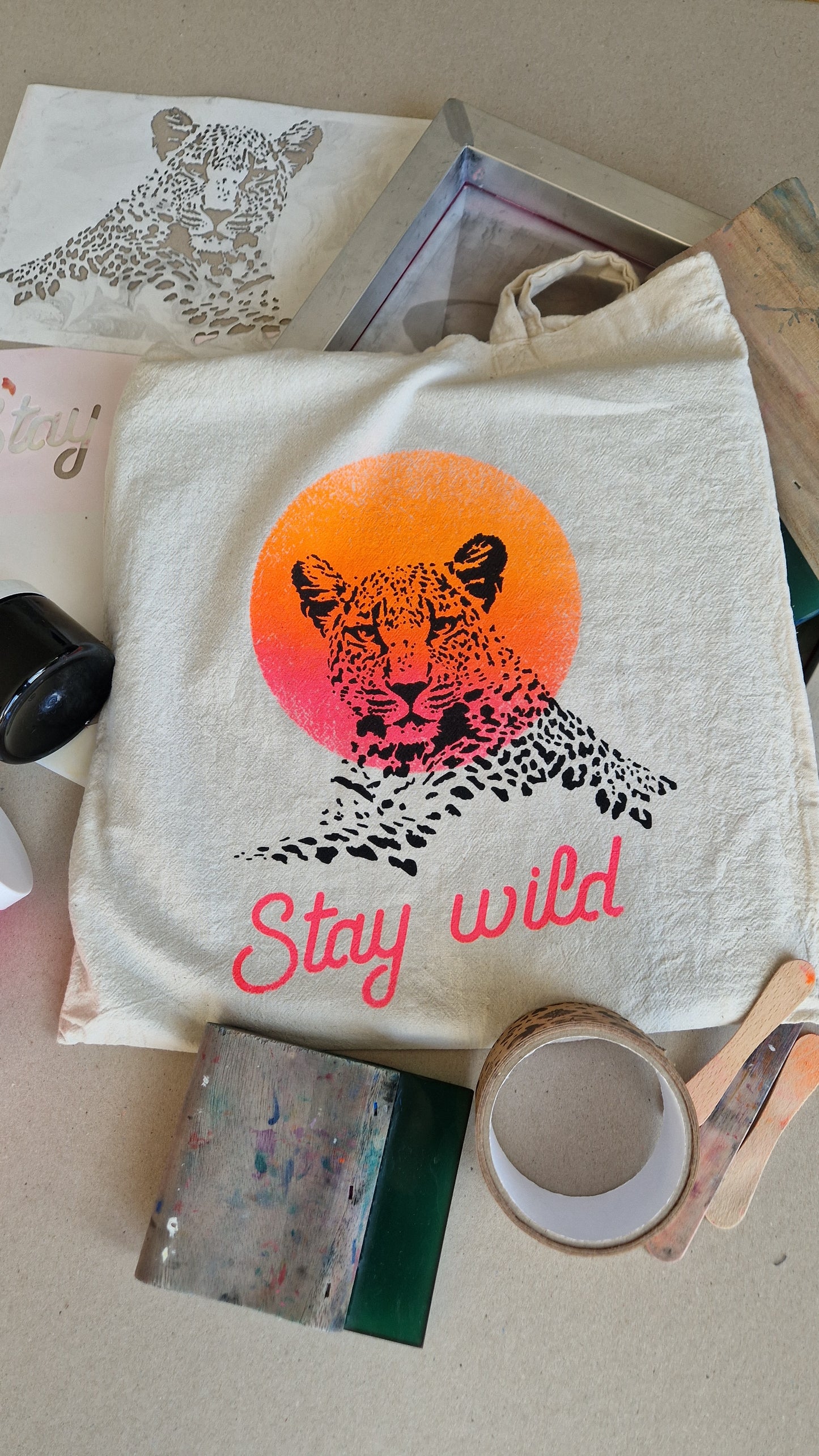 Leopard Stencil & Cut File