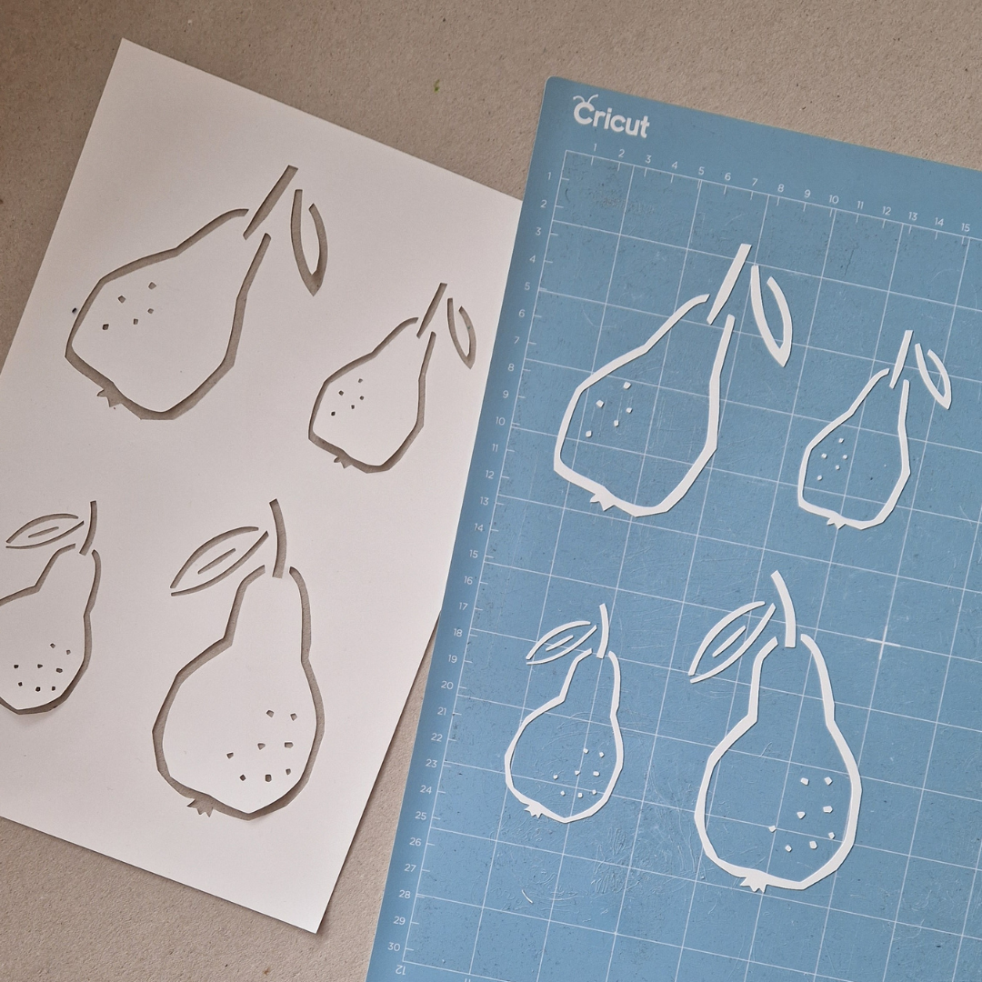 Pears Stencil & Cut File