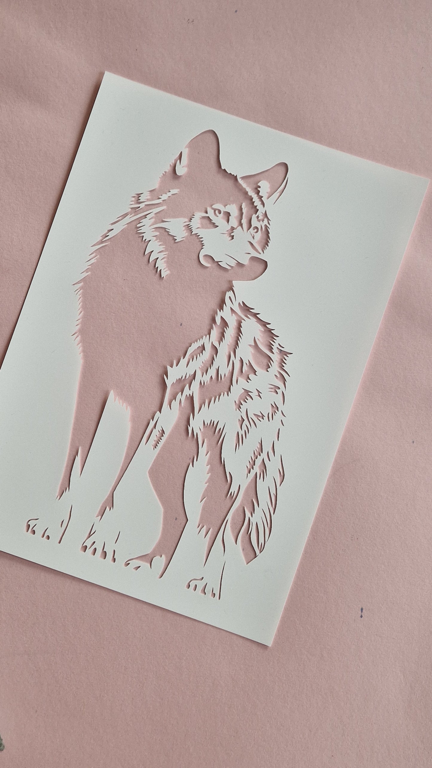 Wolf - Stencil & Cut File