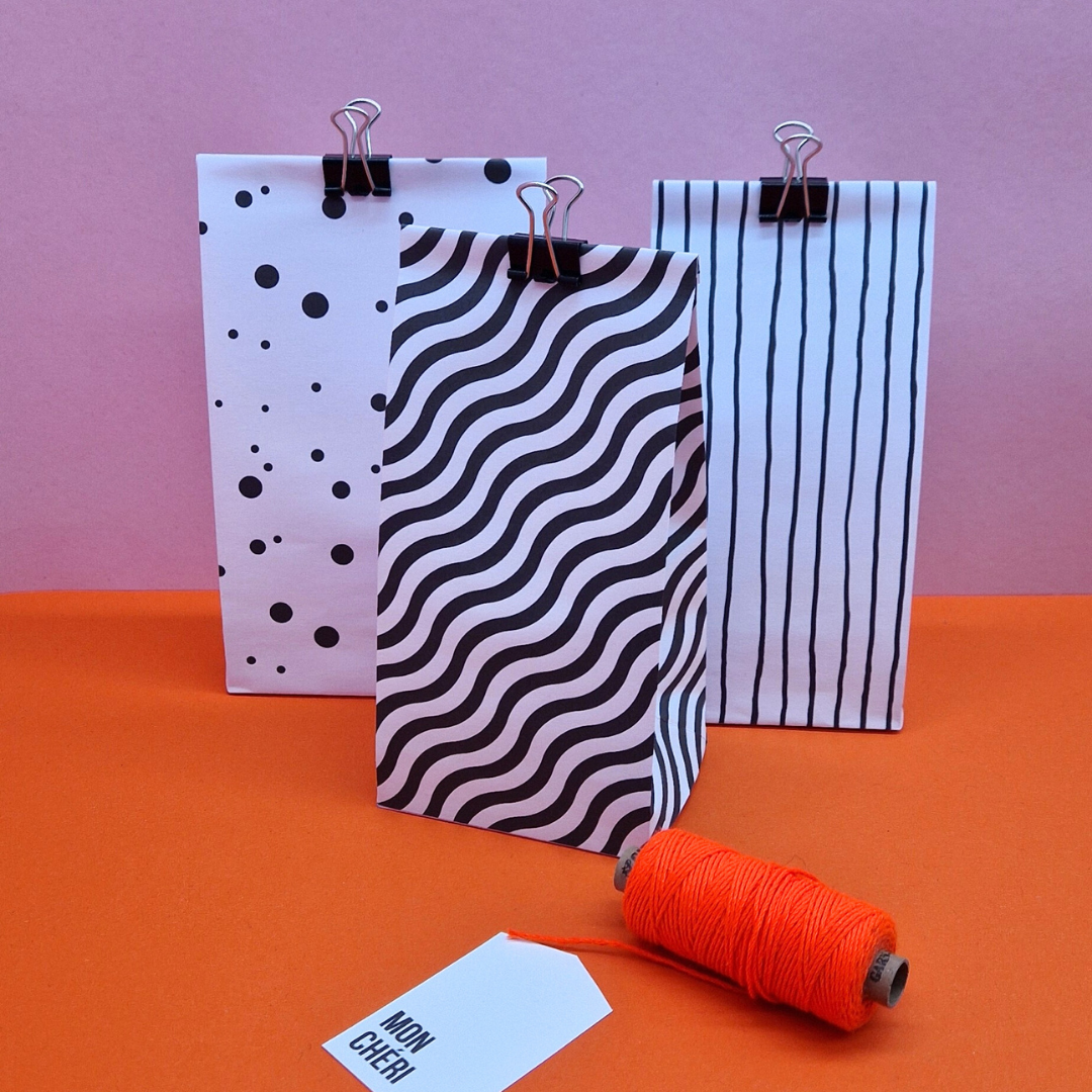 Dots Gift Bag Template