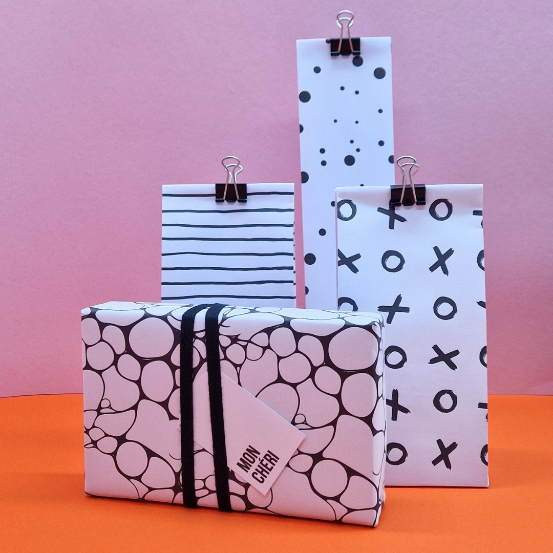 XO Pattern Gift Bag Template