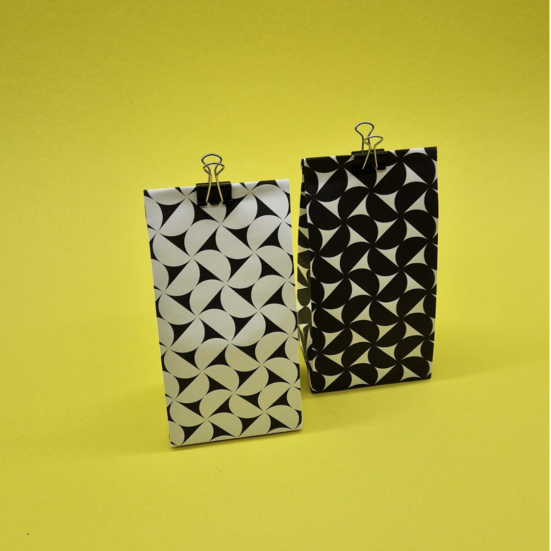 Geometric Half Circle Gift Bag Template