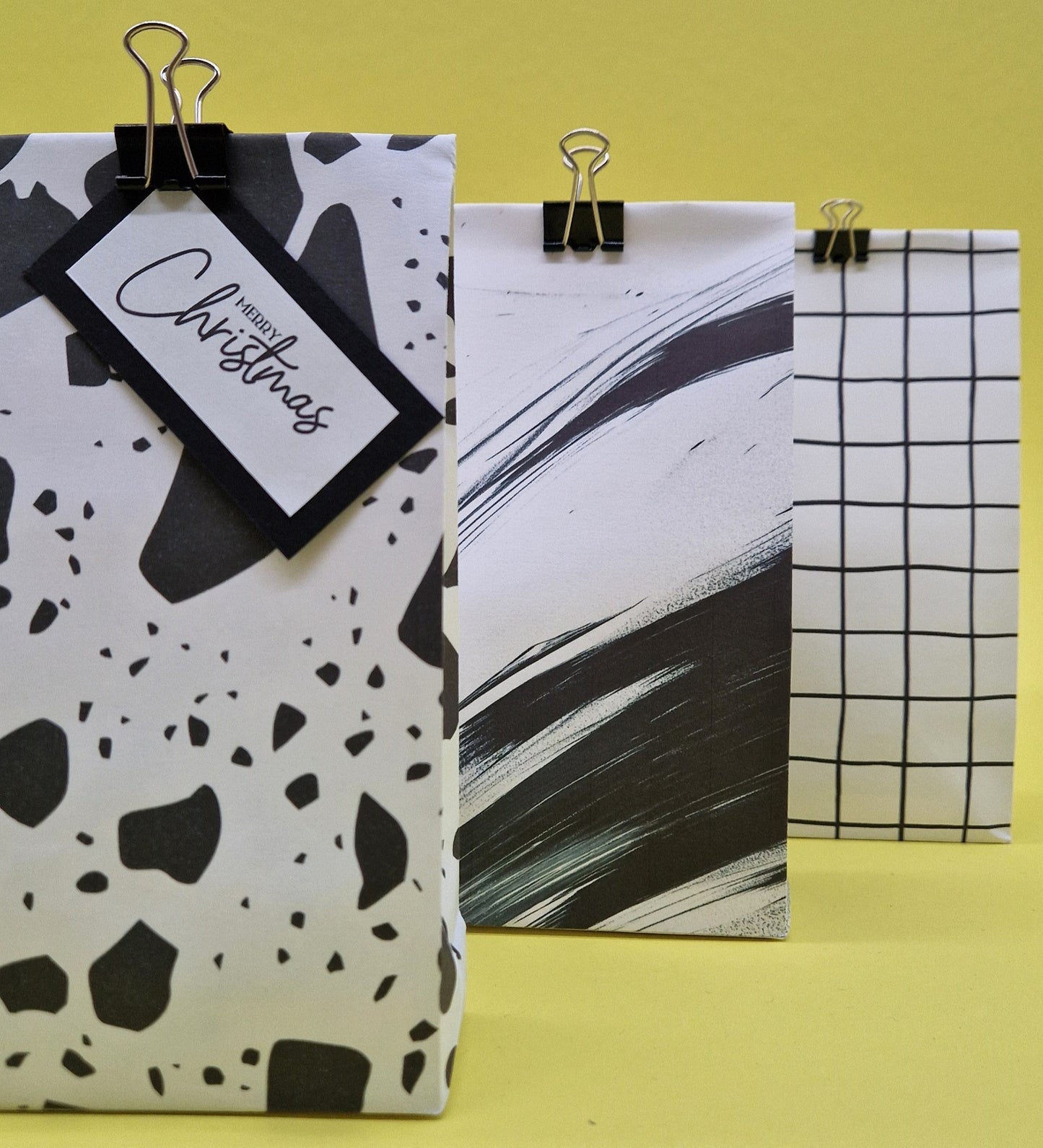 Abstract Brush Gift Bag Templates