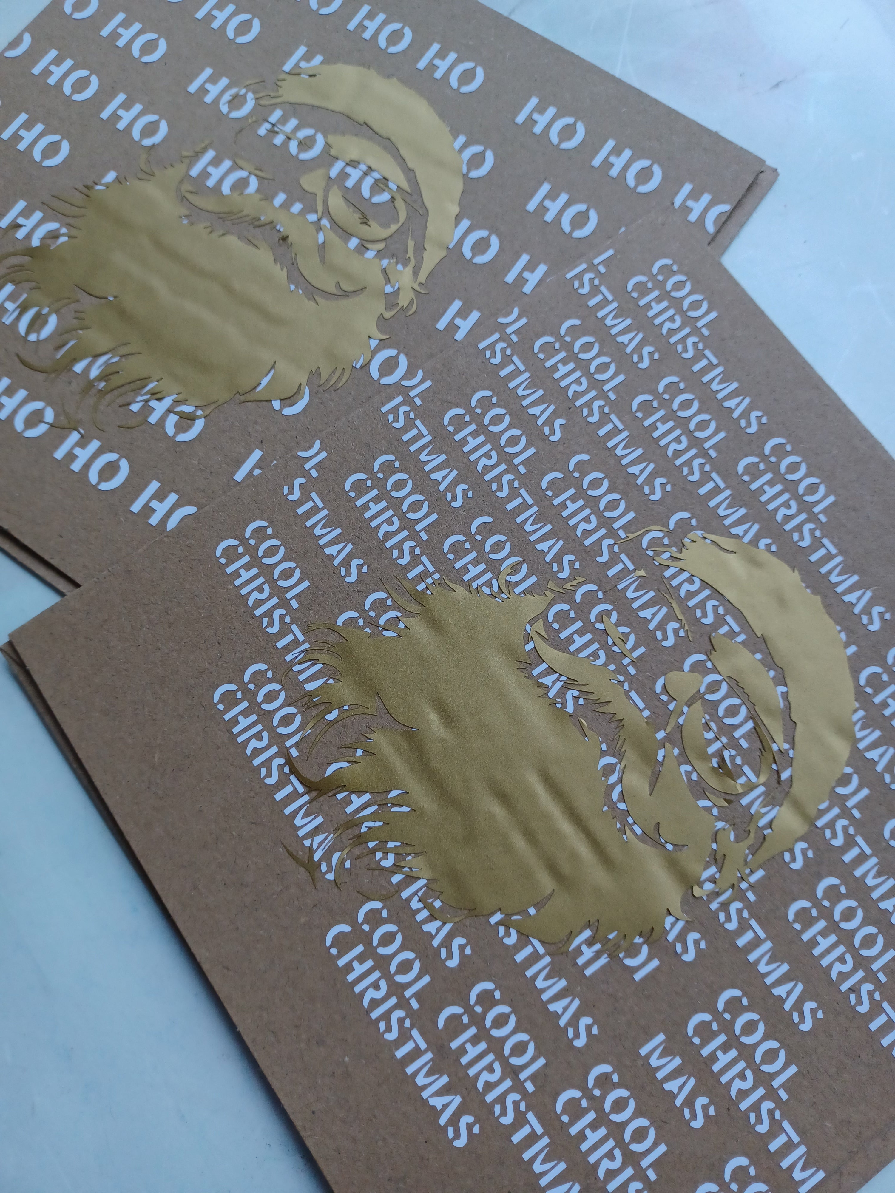 Santa - Stencil/Cut File - perfect for screenprint, foils or other prints ( svg, dxf, pdf and png format)