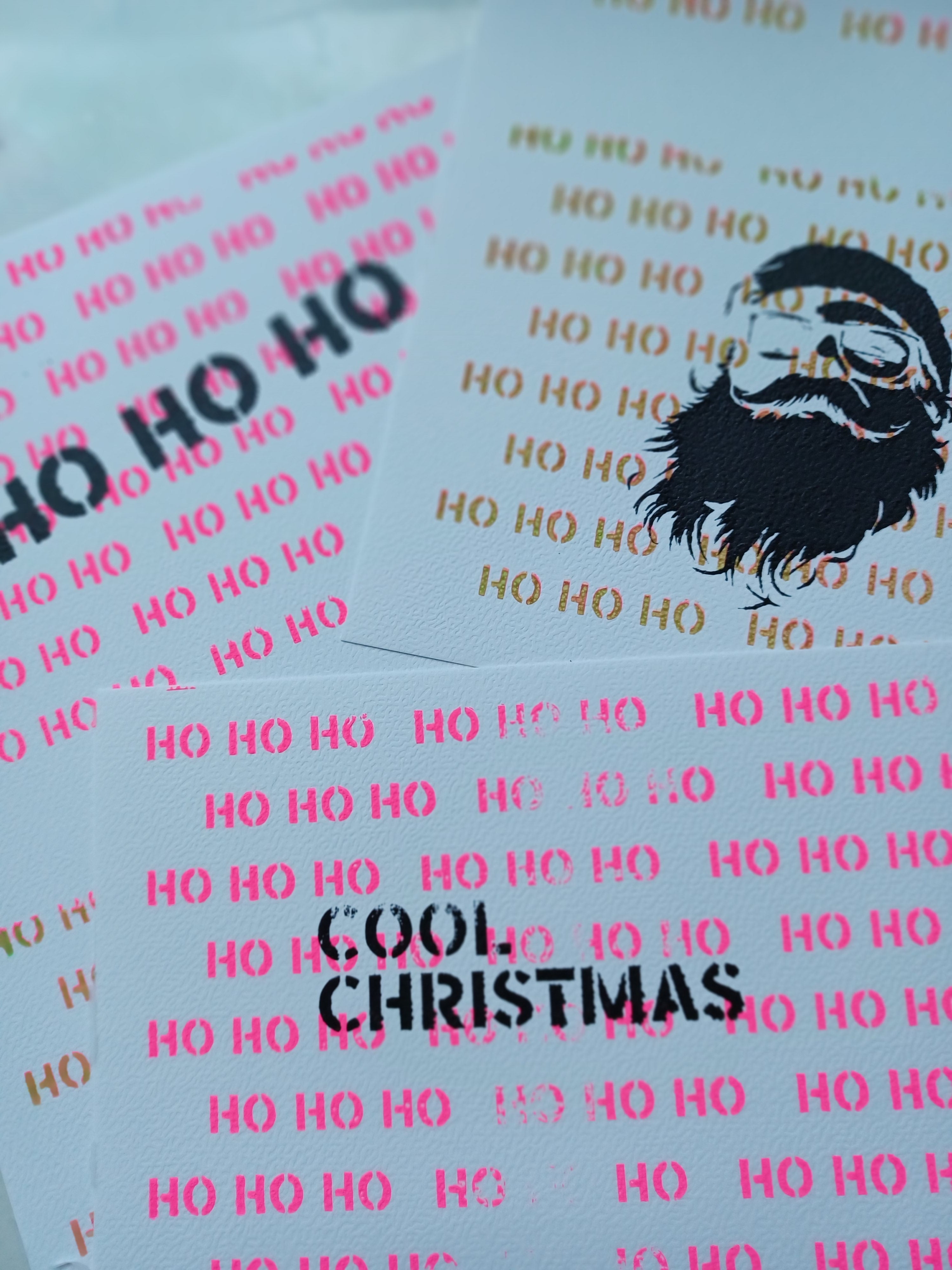 Santa - Stencil/Cut File - perfect for screenprint, foils or other prints ( svg, dxf, pdf and png format)