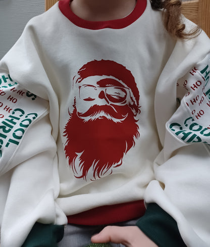 Santa - Stencil/Cut File - perfect for screenprint, foils or other prints ( svg, dxf, pdf and png format)
