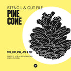 Tannenzapfen - Schablonen- & Schnittdatei