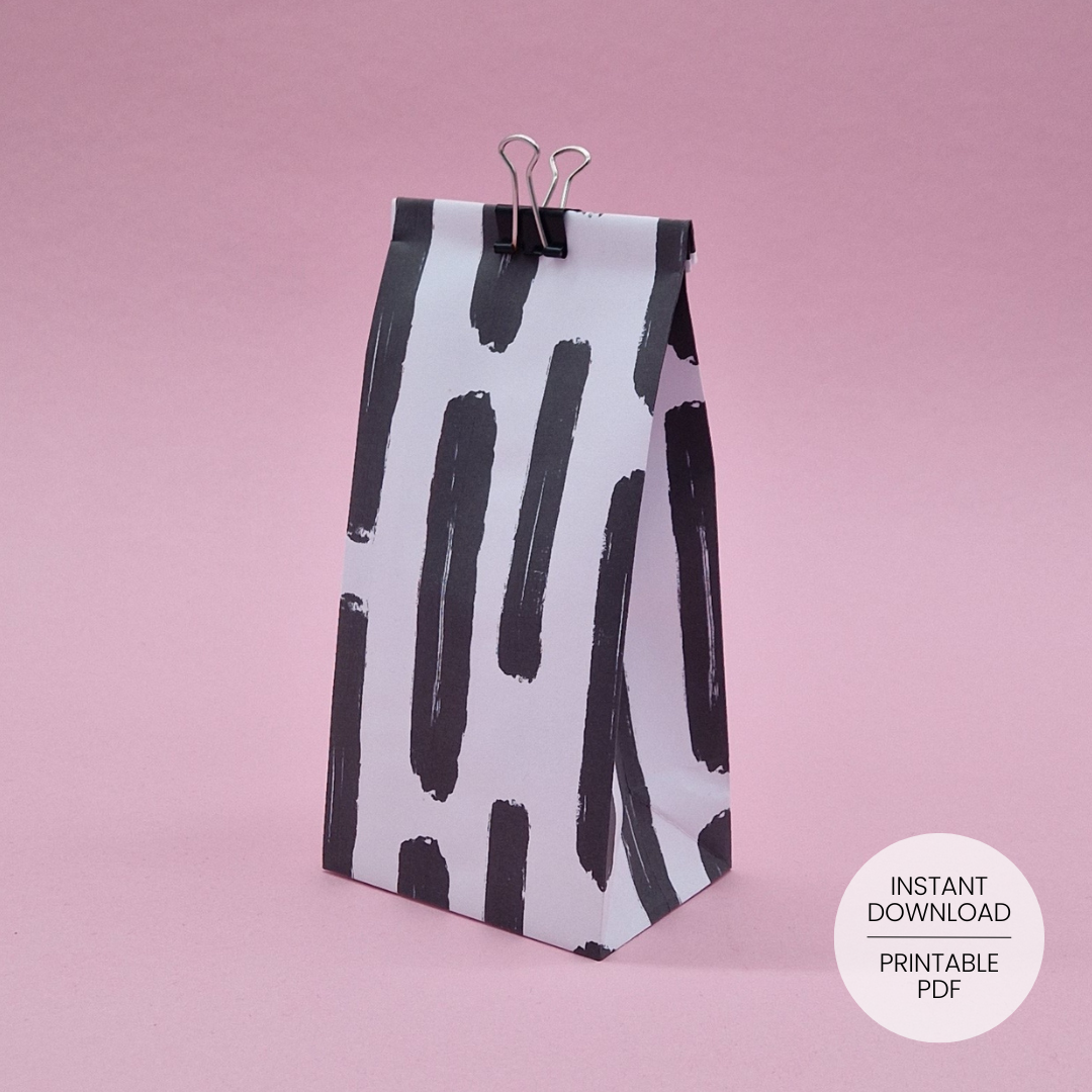 Big Brush Gift Bag Template