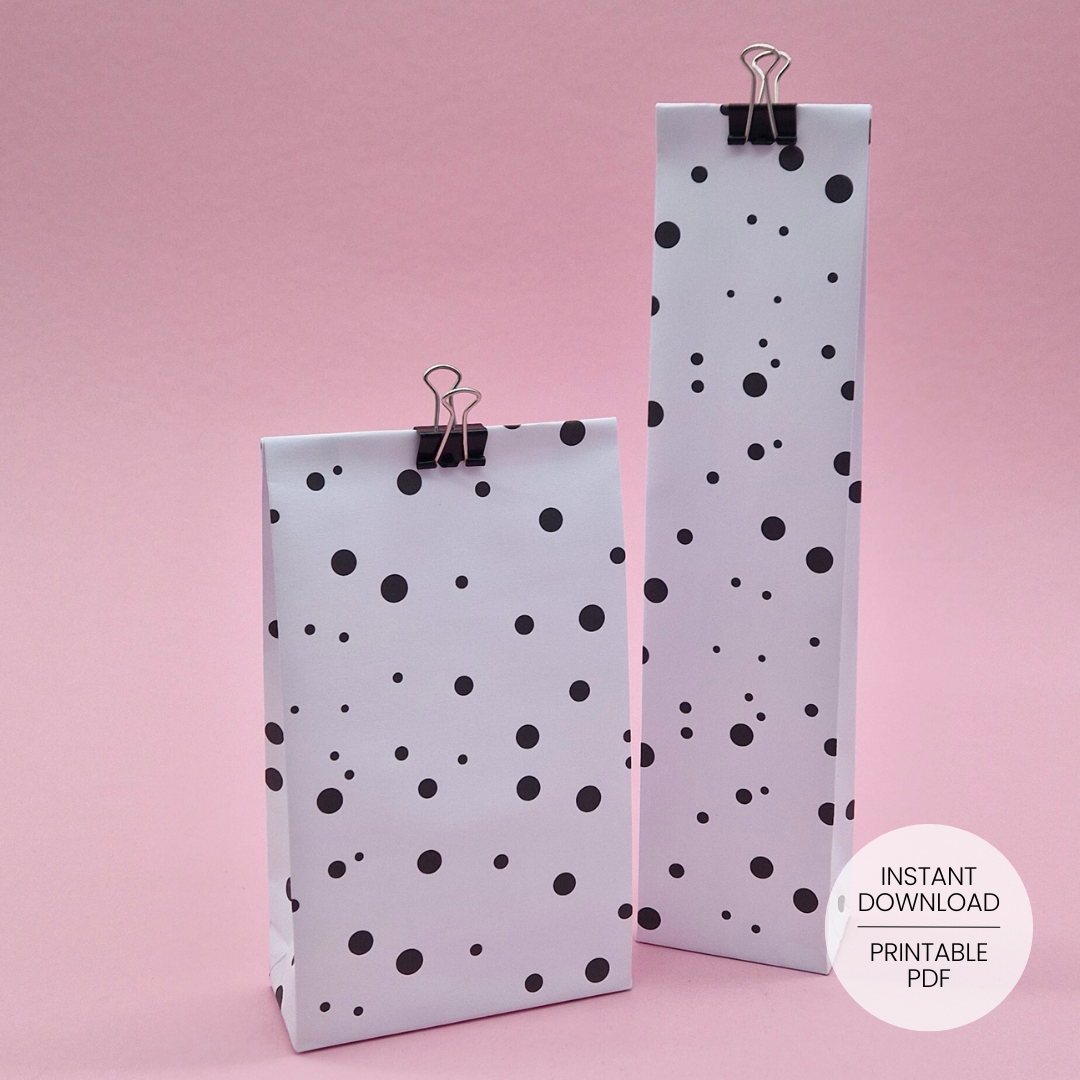 Dots Gift Bag Template