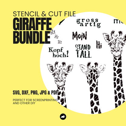 Giraffe BIG BUNDLE Schablonen- & Schnittdatei