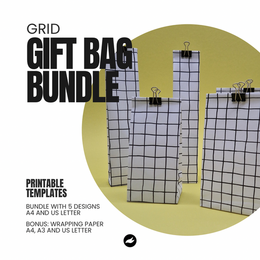 Grid - Gift Bag Template