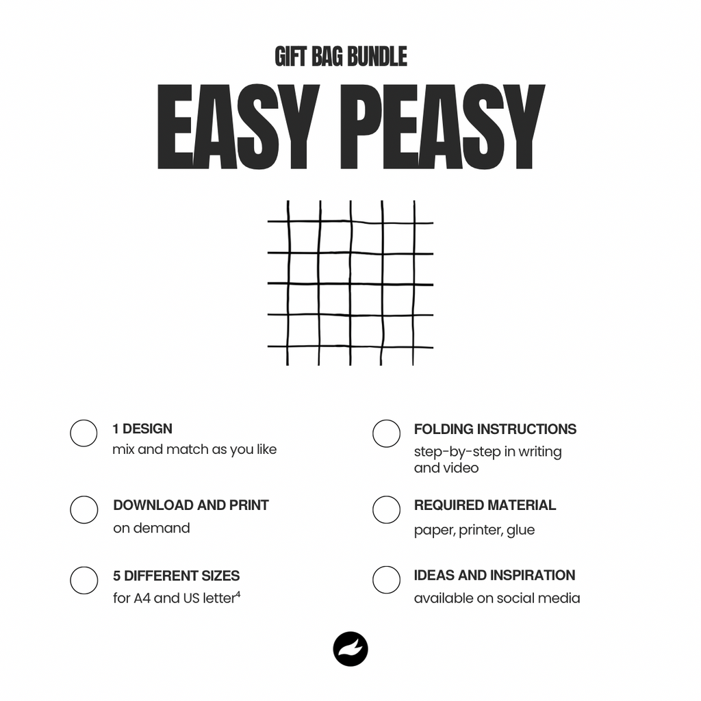 Raster - Geschenktüten-Vorlage