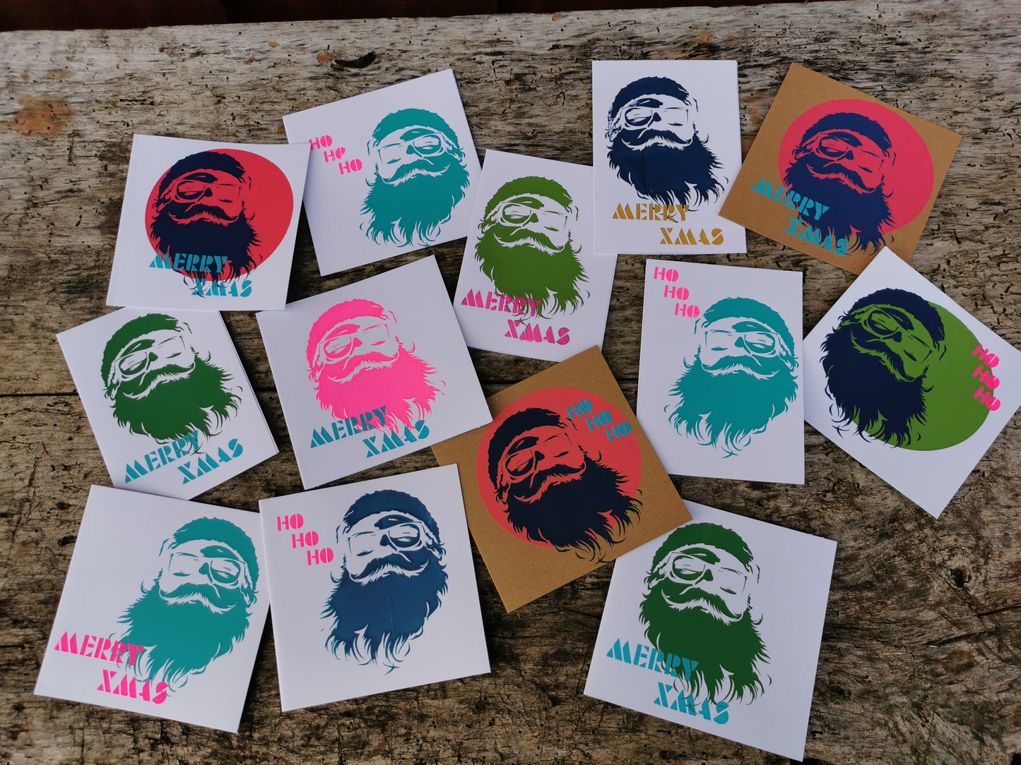 Santa - Stencil/Cut File - perfect for screenprint, foils or other prints ( svg, dxf, pdf and png format)