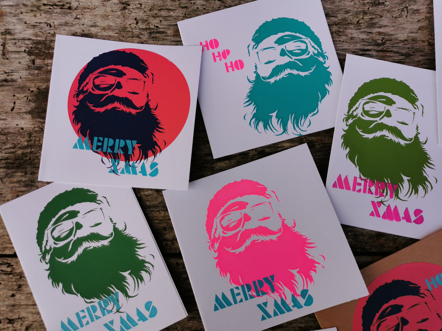 Santa - Stencil/Cut File - perfect for screenprint, foils or other prints ( svg, dxf, pdf and png format)