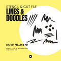 Lines & Doodles - Schablonen- & Schnittdatei