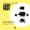 Glücksschwein - Schablonen- & Schnittdatei