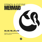 Meerjungfrau – Schablonen- & Schnittdatei