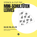 Leaves - Mini-Schultüte - Stencil & Cut File
