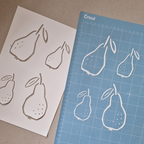 Birnen - Schablonen- & Schnittdatei