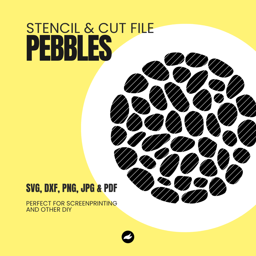 Kieselsteine - Schablonen- & Schnittdatei 