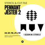Jester 2 - Pennant Chain - Stencil & Cut File