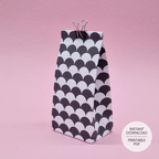 Scales Pattern Gift Bag Template