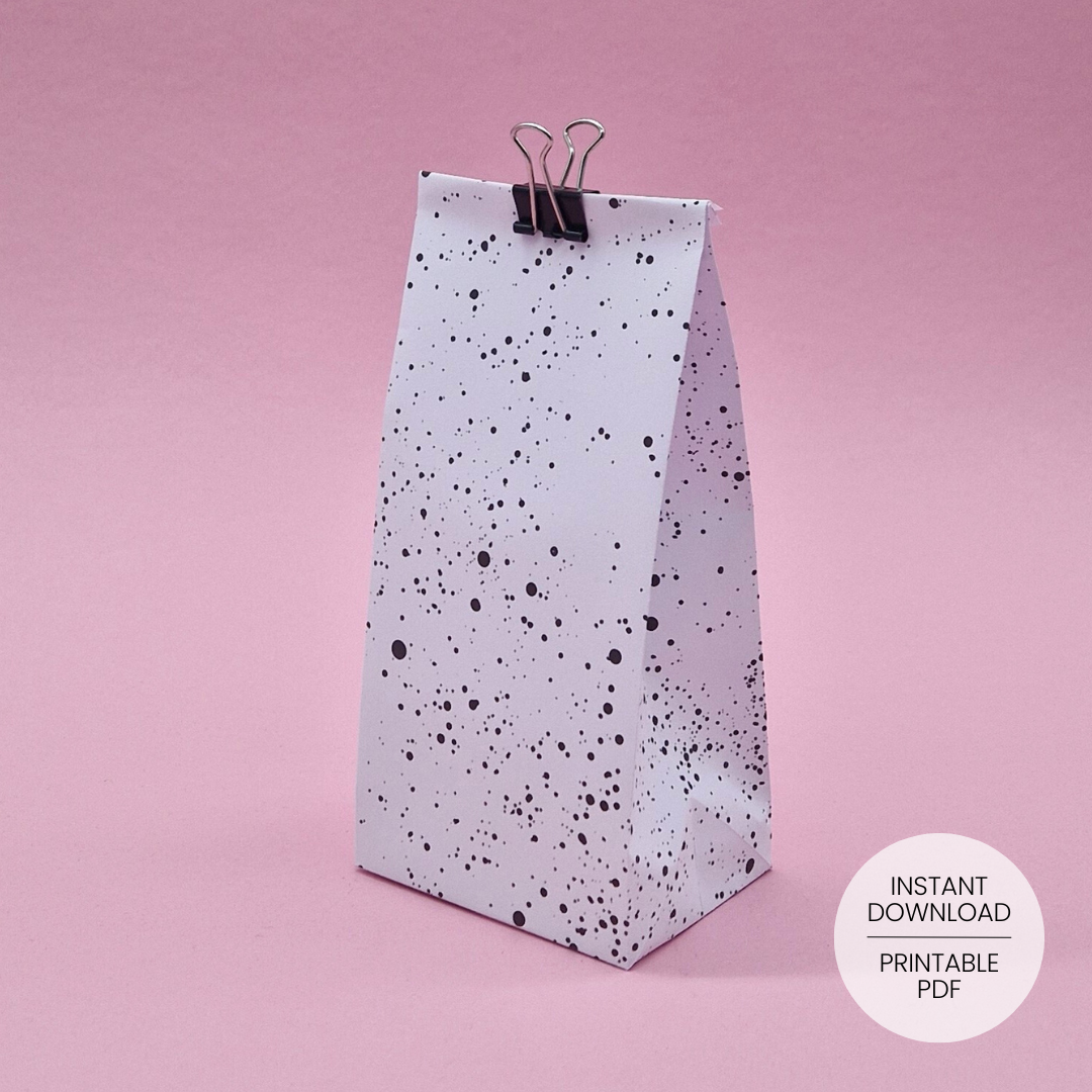 Speckles Gift Bag Template