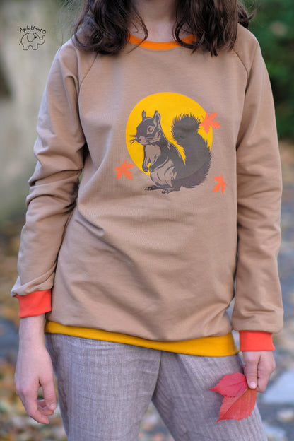 Scalable Squirrel Stencil & Cut File