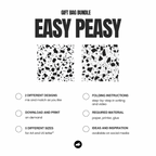 Terrazzo Geschenktüten-Vorlage