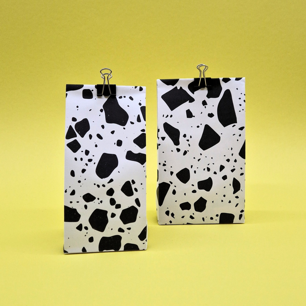 Terrazzo Geschenktüten-Vorlage