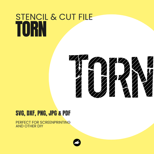 Torn - Stencil & Cut File