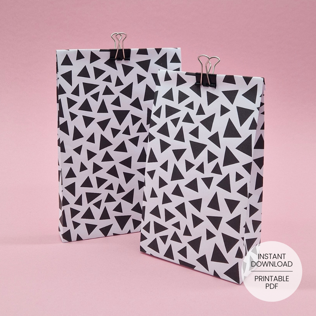 Triangle Gift Bag Template