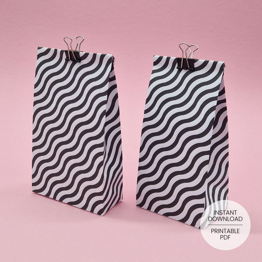 Waves Gift Bag Template