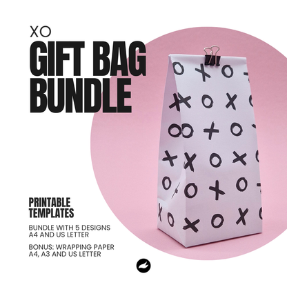 XO - Geschenktüten-Vorlage