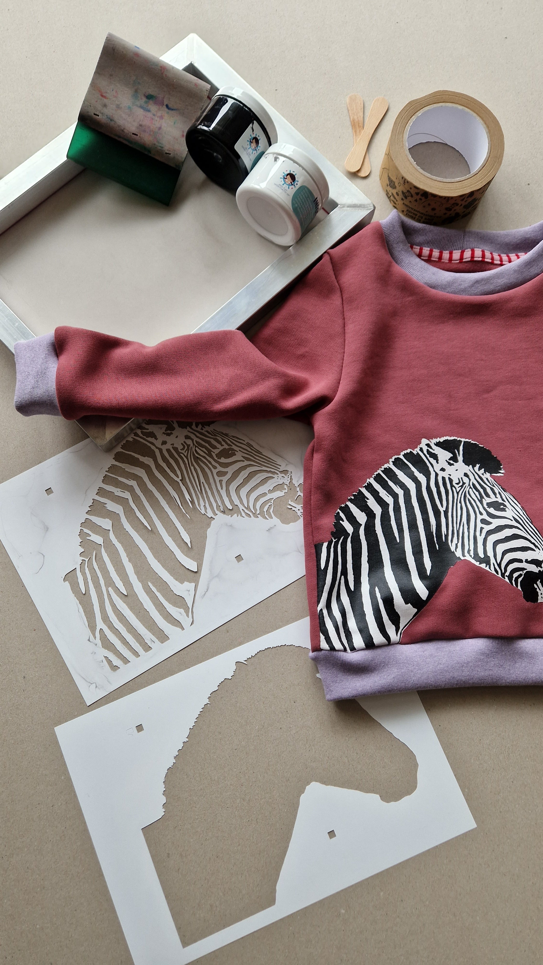Zoe Zebra - Stencil & Cut File