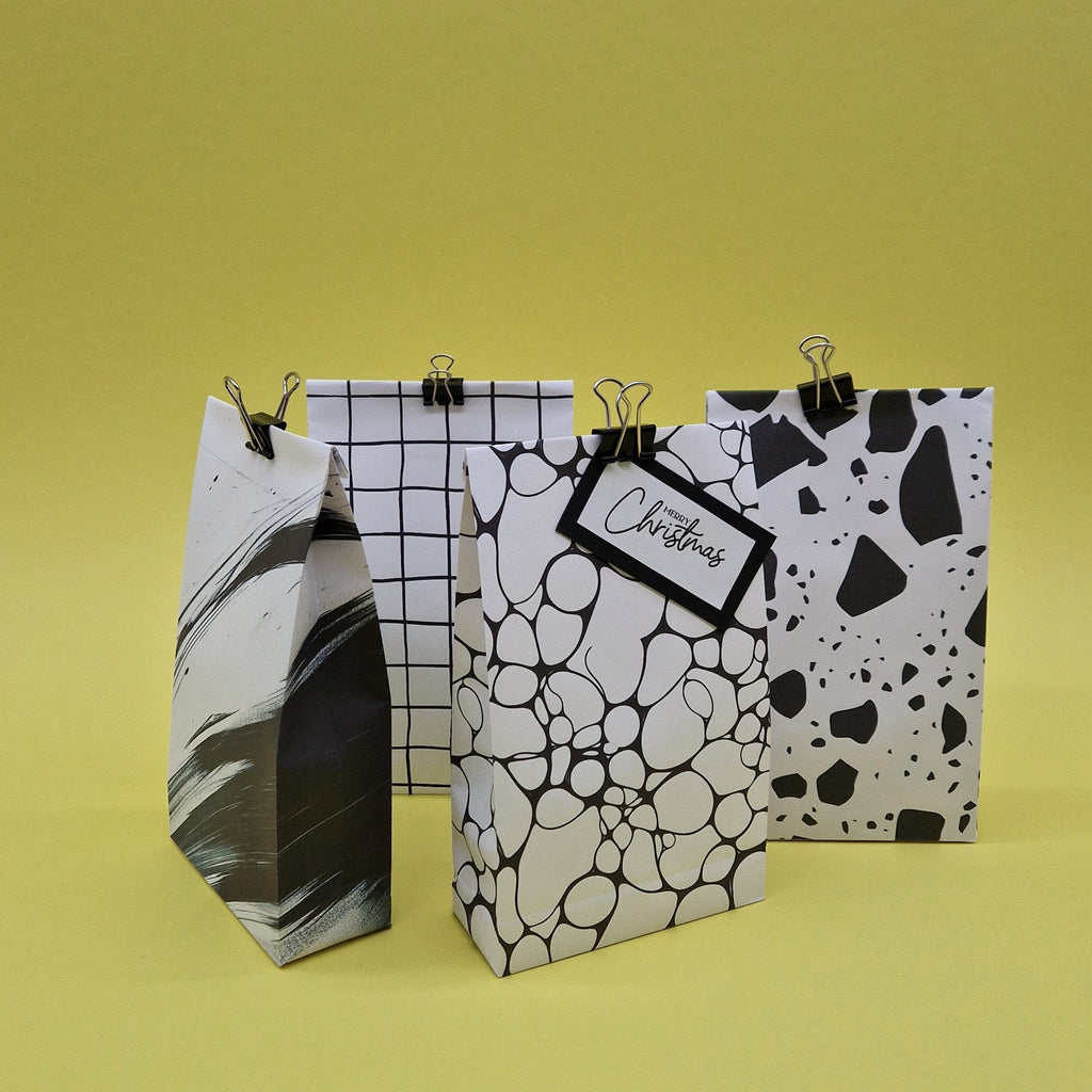 Terrazzo Geschenktüten-Vorlage