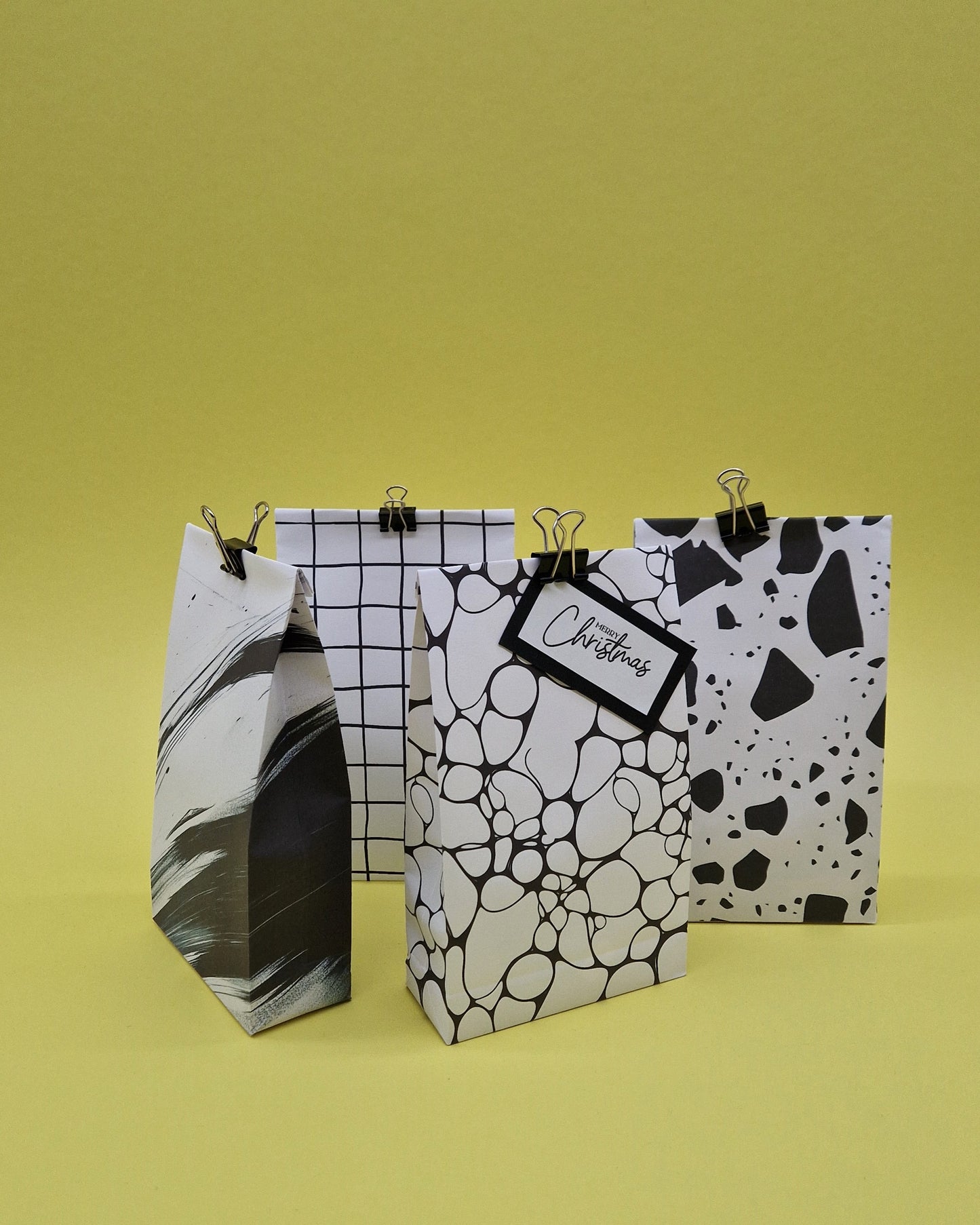 Terrazzo Pattern Gift Bag Templates