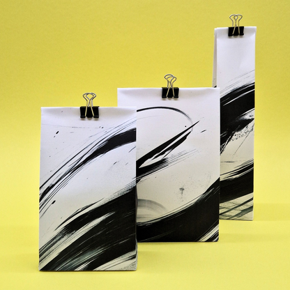 Abstract Brush Gift Bag Templates