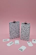 Black Hearts Gift Bag Template