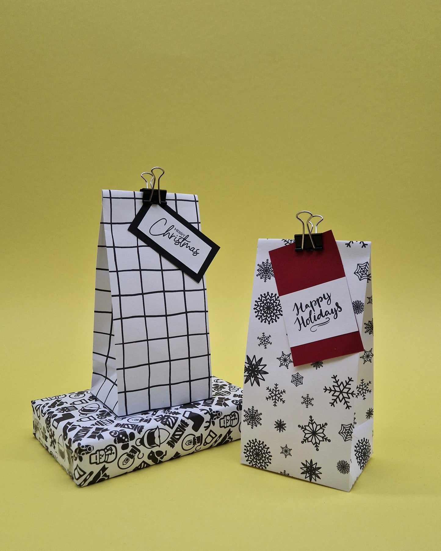 Bold Christmas Gift Bag Template