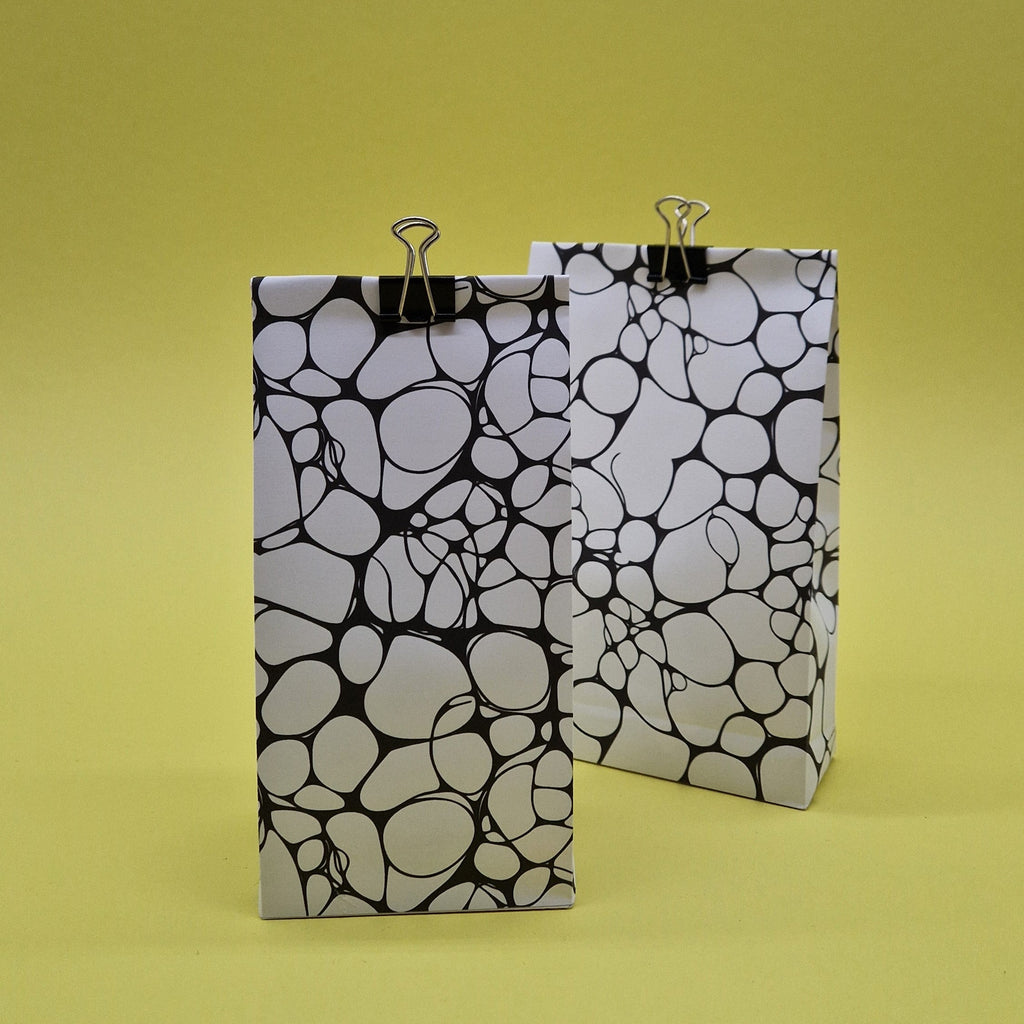 Blasenmuster Geschenktüten-Vorlage