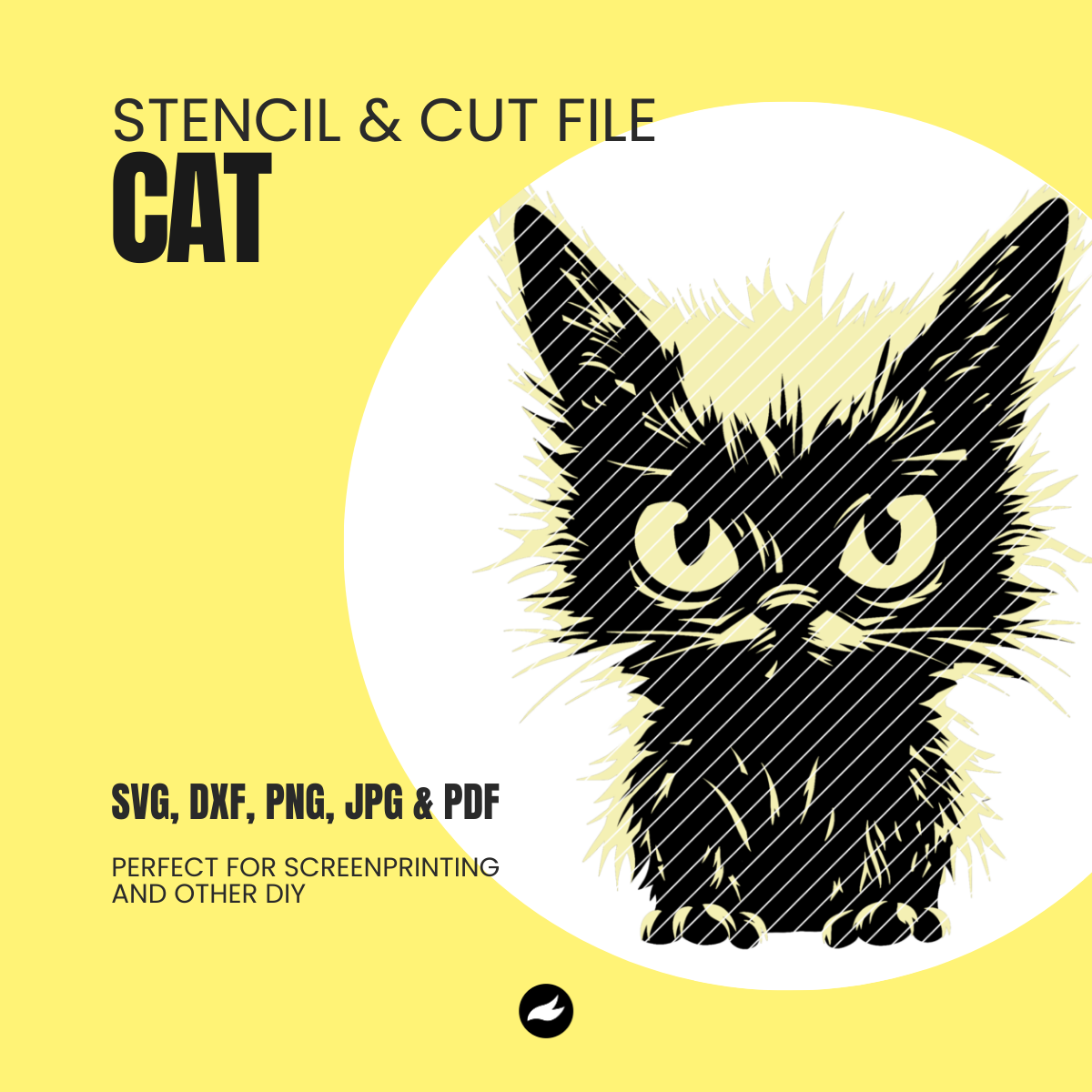 Cat Stencil & Cut File