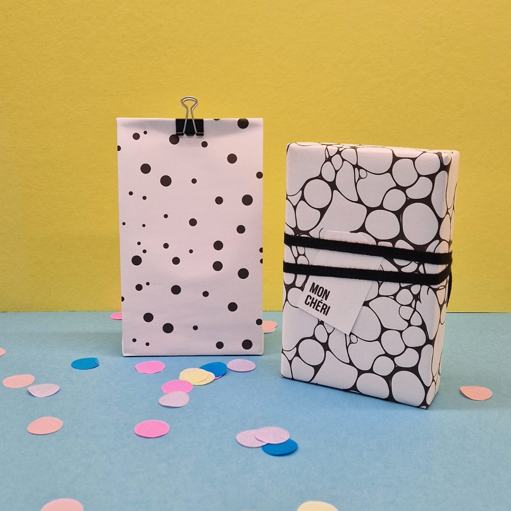 Blasenmuster Geschenktüten-Vorlage