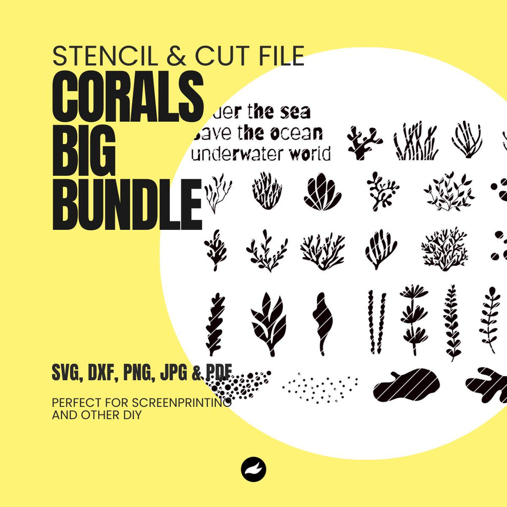 Coral Collection - Stencil & Cut File