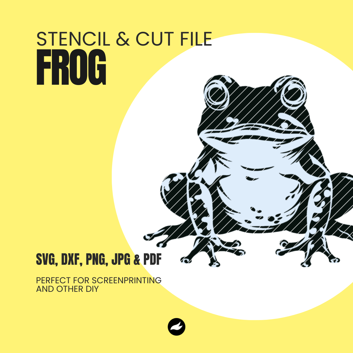 Frog Stencil & Cut File