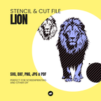 Löwe Schablonen- & Schnittdatei