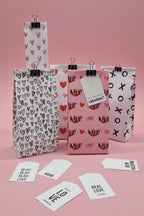 Love & Hearts Gift Bag Template
