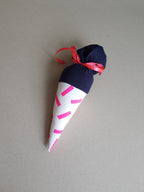 Pommes - Mini-Schultüte - Stencil & Cut File